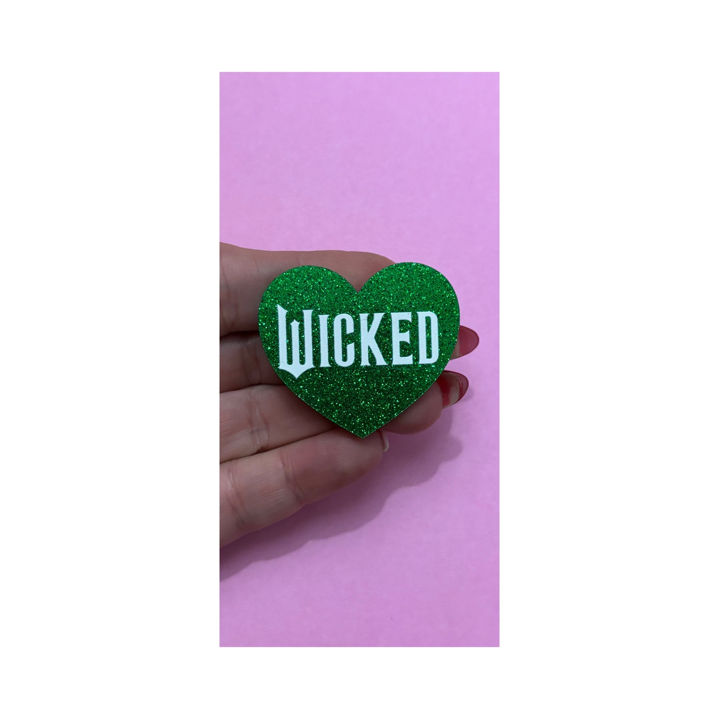 Green Sparkle Wicked Pin
