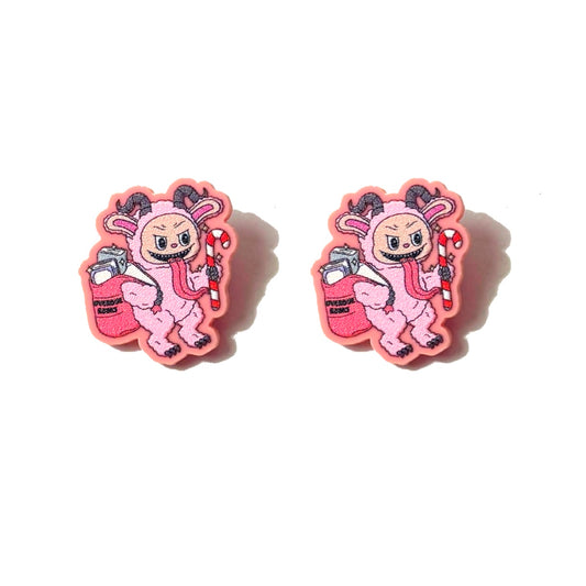 Bookish Krampus Cutie Post Earrings