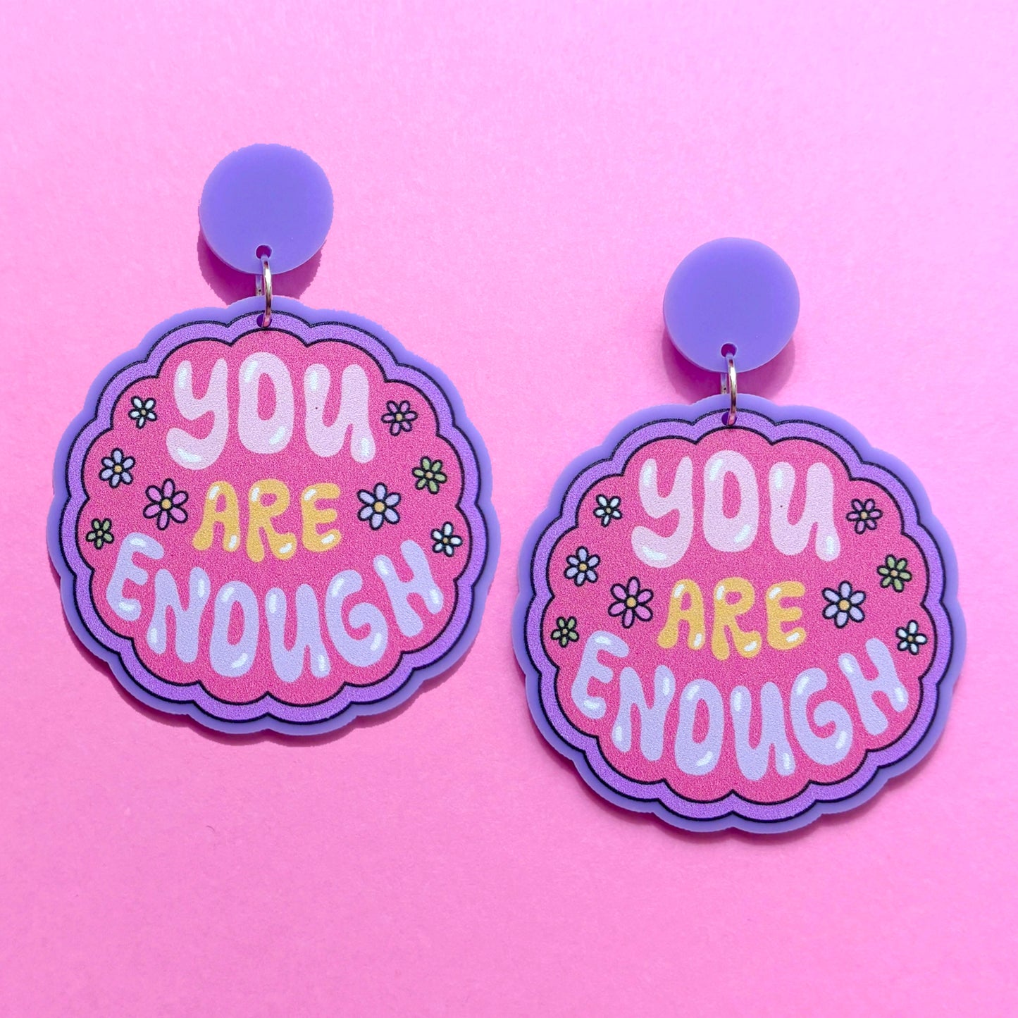 You Are Enough Drop Earrings