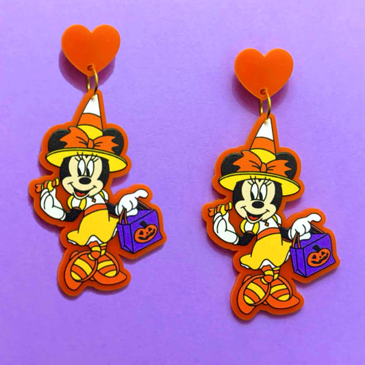 Candy Corn Minnie Drop Earrings