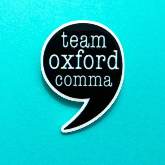 Oxford Comma Pin