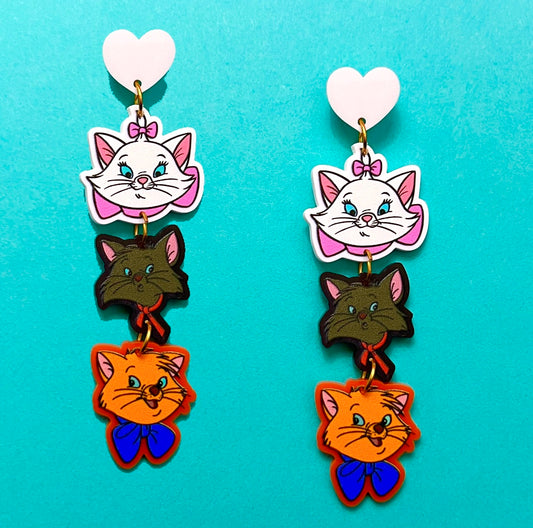 Aristocats Tiered Drop Earrings