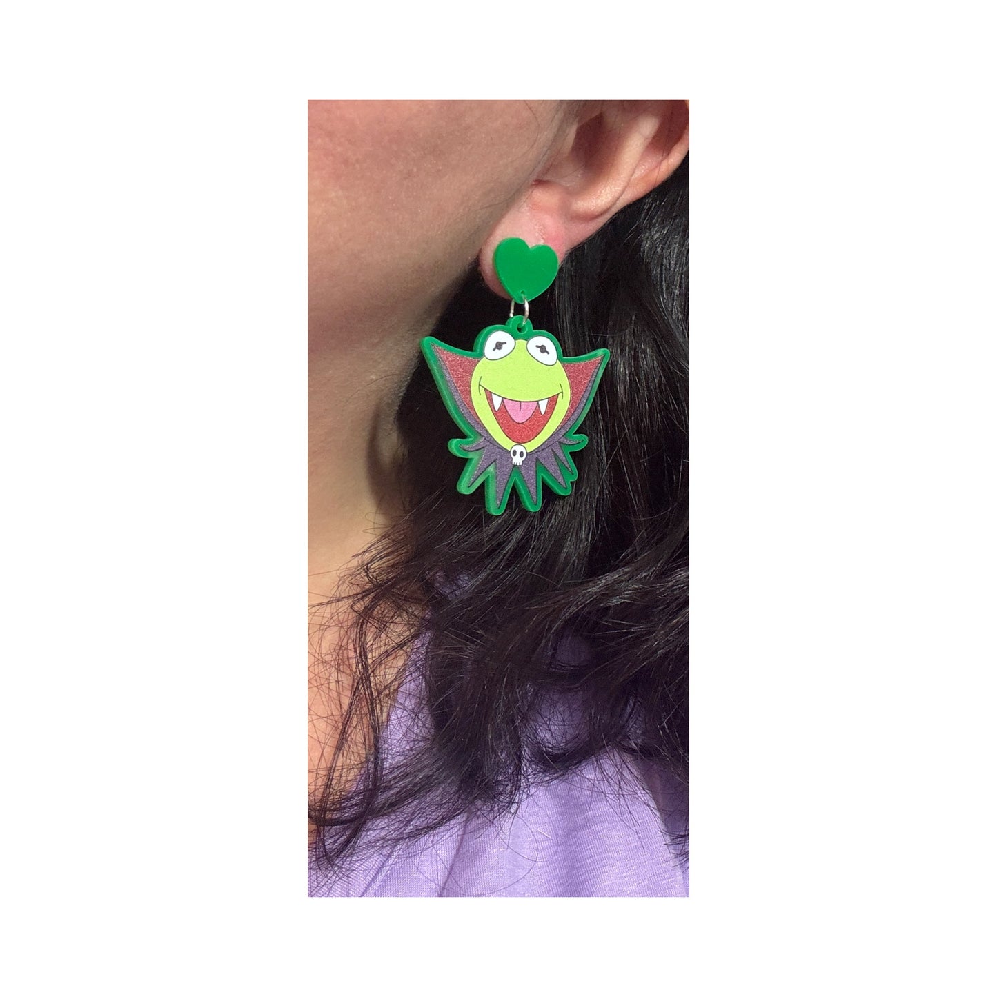 Vampire Kermie Drop Earrings