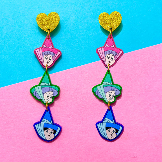 Fairies Tiered Drop Earrings