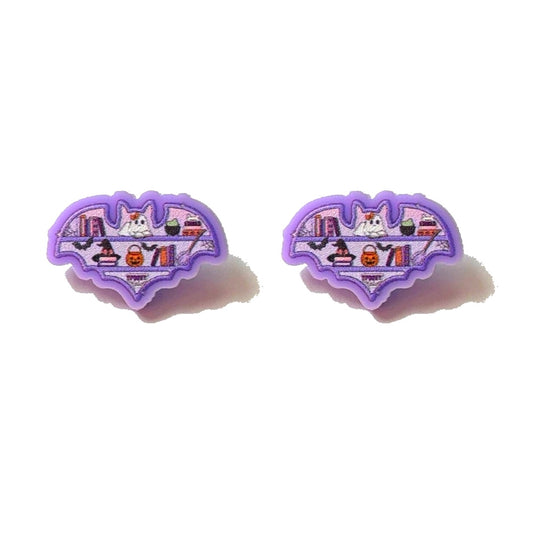 Batty Bookcase Post Earrings