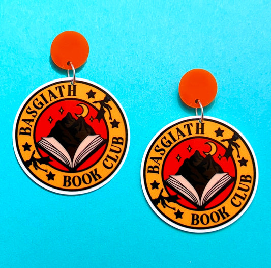 Basgiath Book Club Fourth Wing Drop Earrings