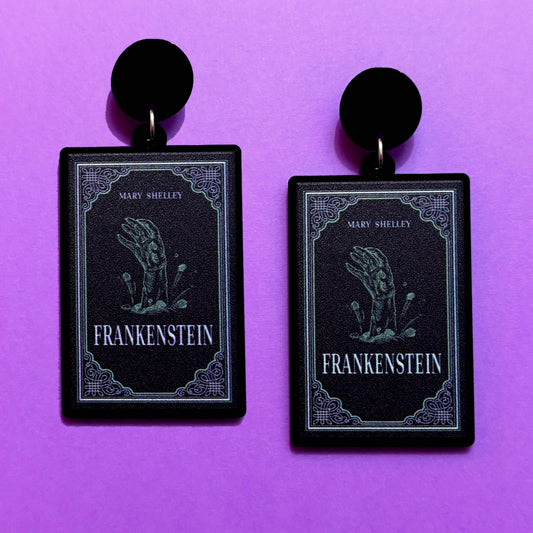 Frankenstein Book Drop Earrings