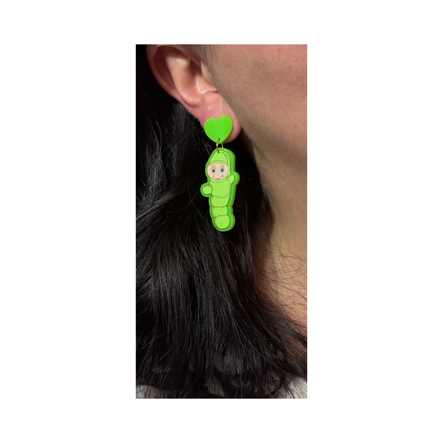 Glow Worm Drop Earrings