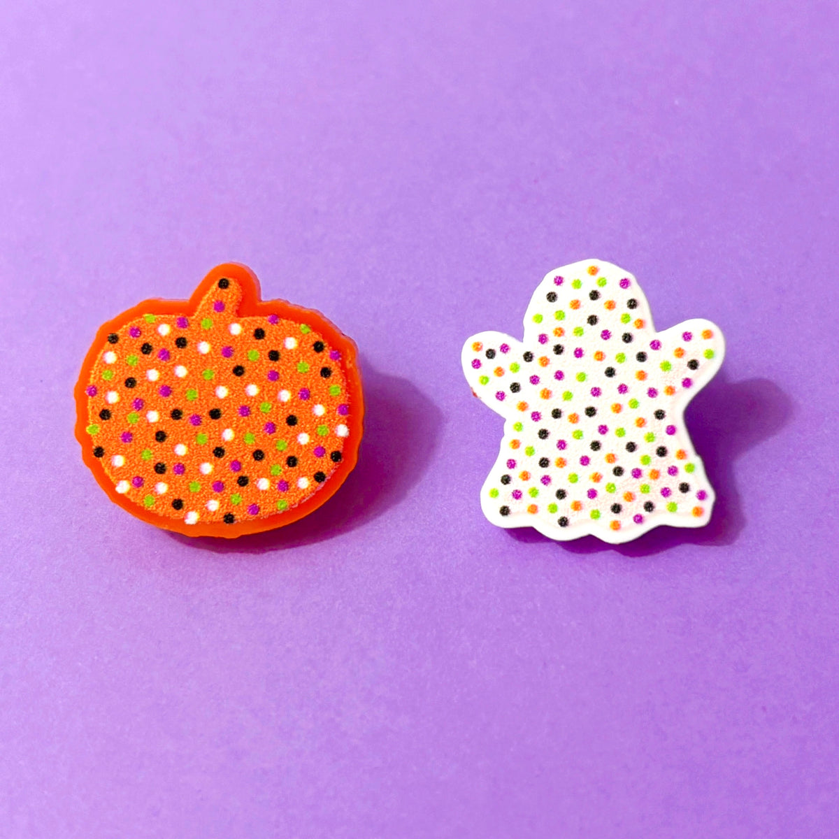 Spooky Circus Animal Cookie Post Earrings
