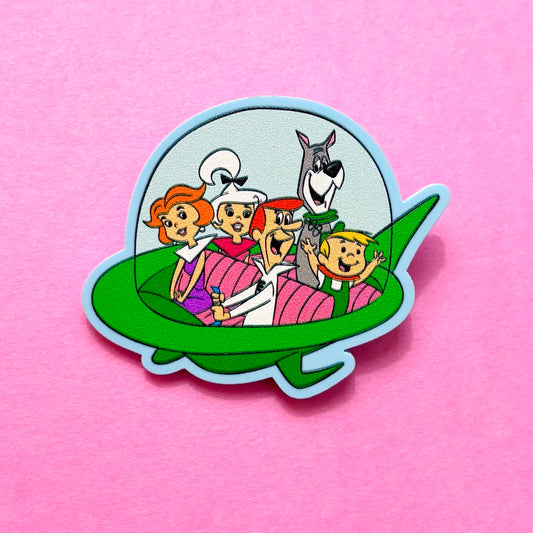 Retro Space Family Pin