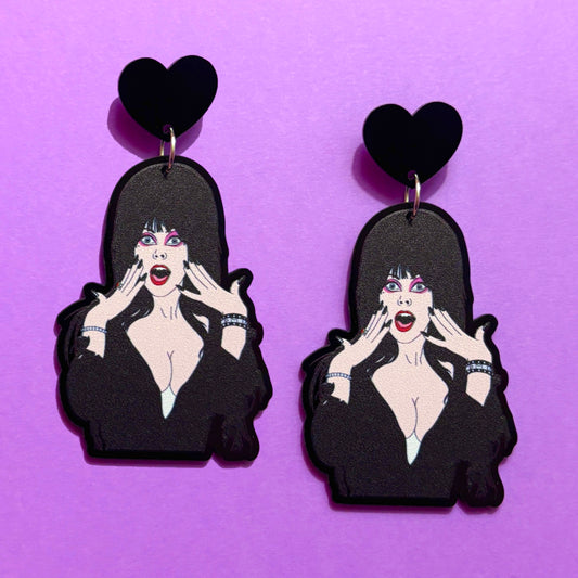 Mistress of The Dark Drop Earrings