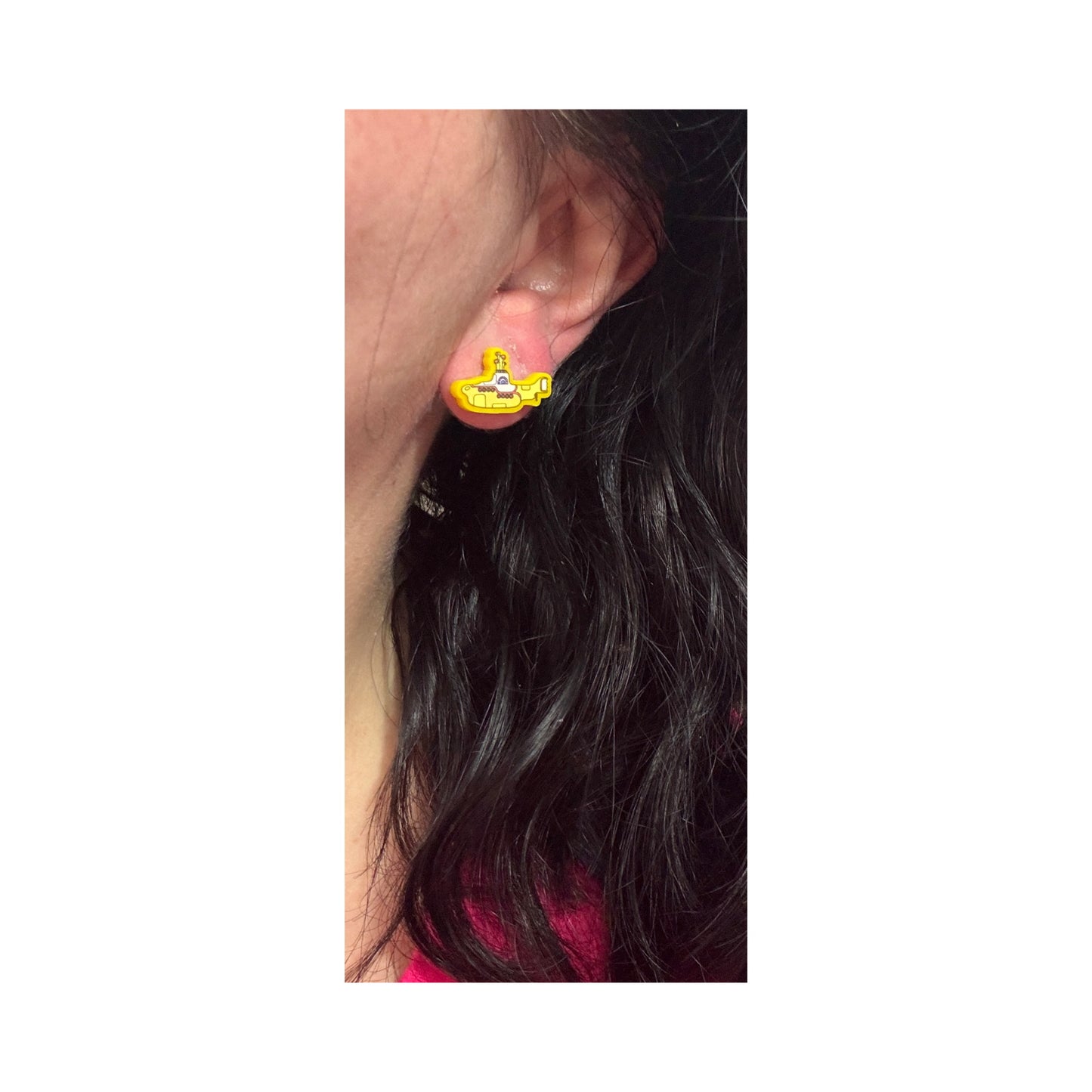 Yellow Submarine Post Earrings