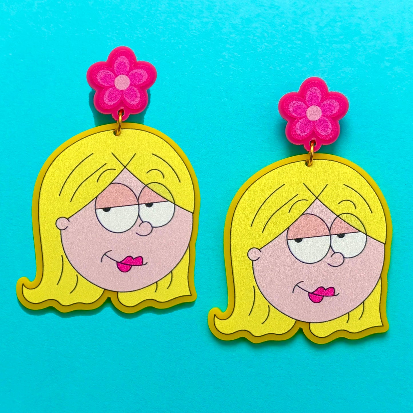 Lizzie Eye Roll Drop Earrings