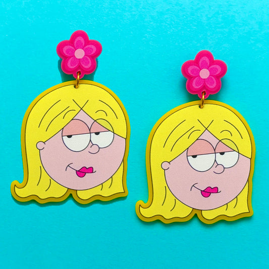 Lizzie Eye Roll Drop Earrings