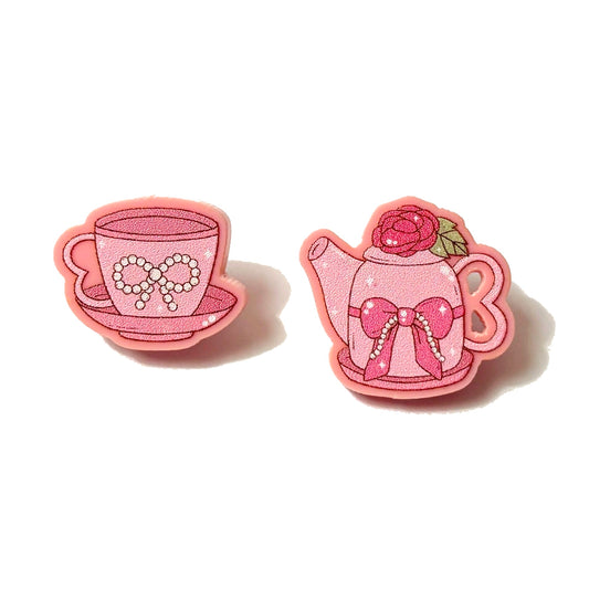 Sweetheart Tea Set Post Earrings