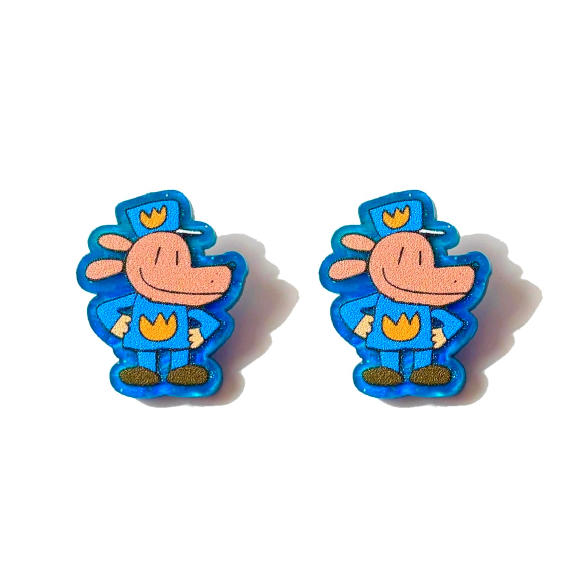 Police Dog Post Earrings