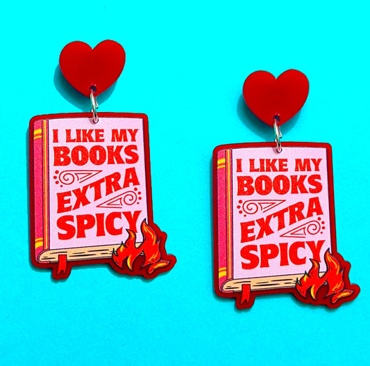 Spicy Book Lover Drop Earrings