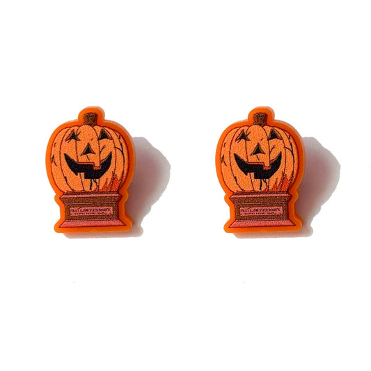 Halloweentown Pumpkin Post Earrings