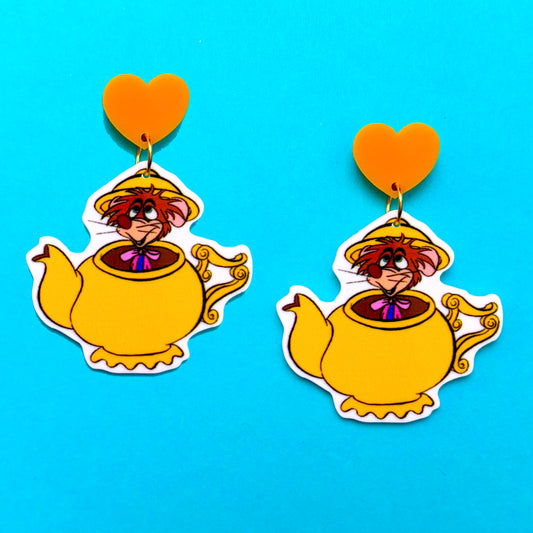 Dormouse Acrylic Drop Earrings