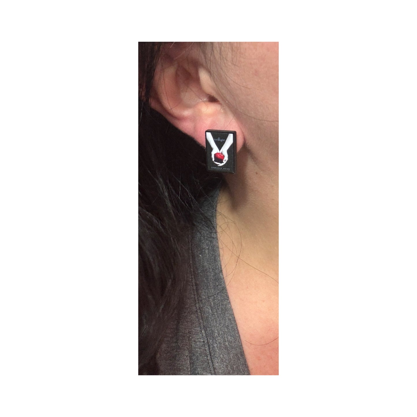 Twilight Book Post Earrings