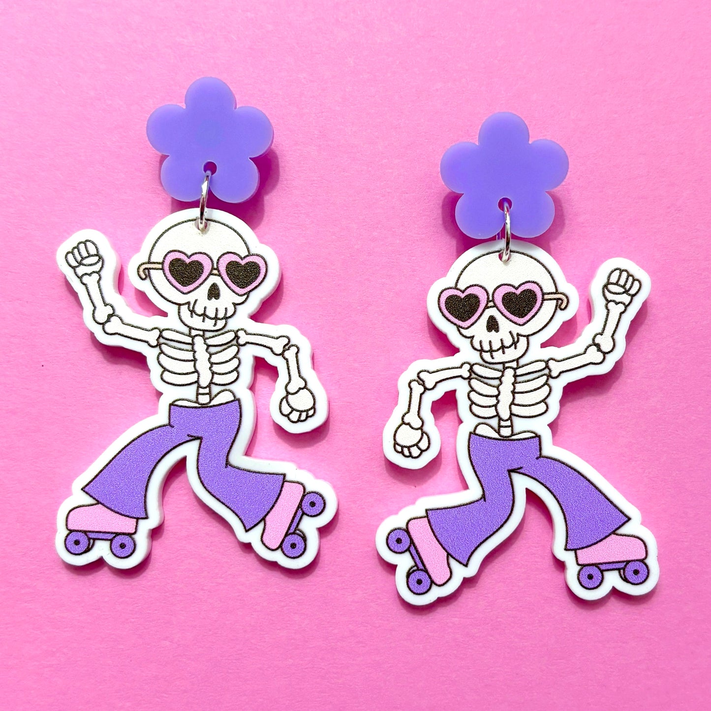 Groovy Skeleton Drop Earrings