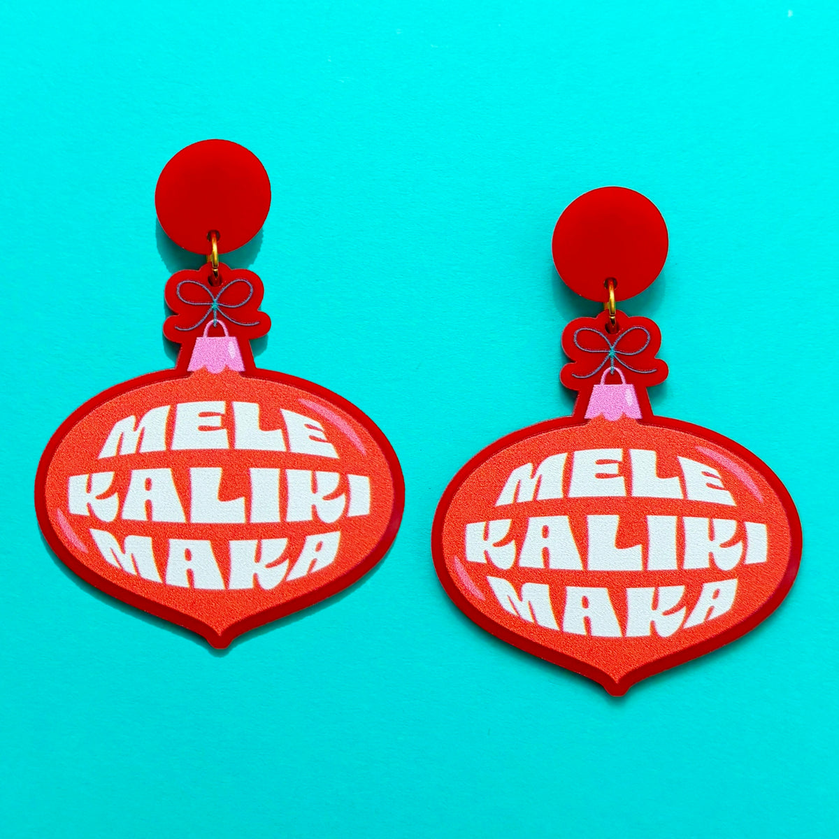 Mele Kalikimaka Drop Earrings