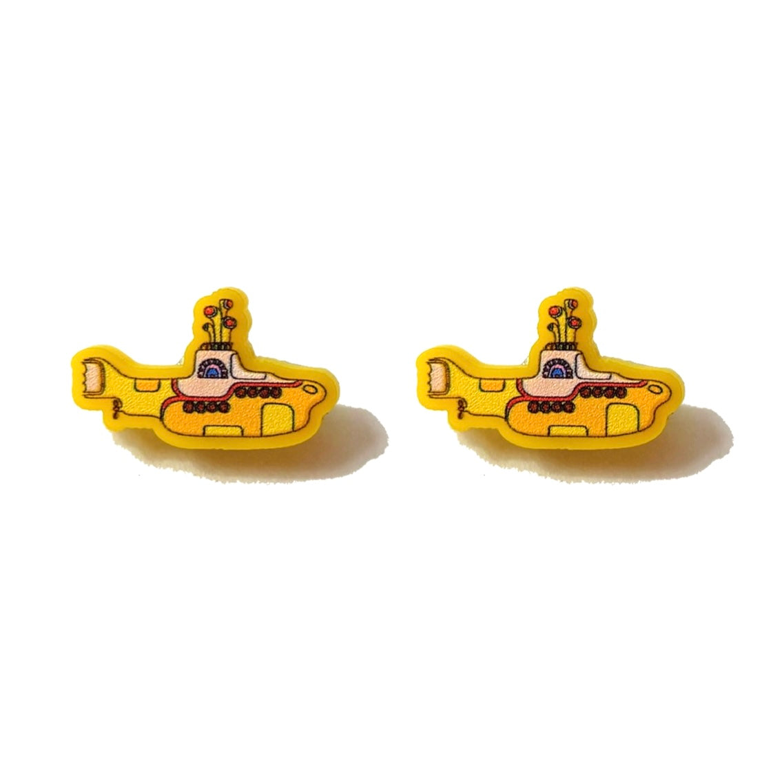 Yellow Submarine Post Earrings