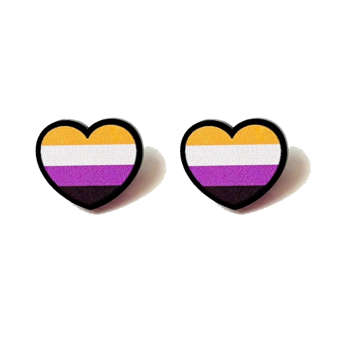 Non-binary Pride Post Earrings