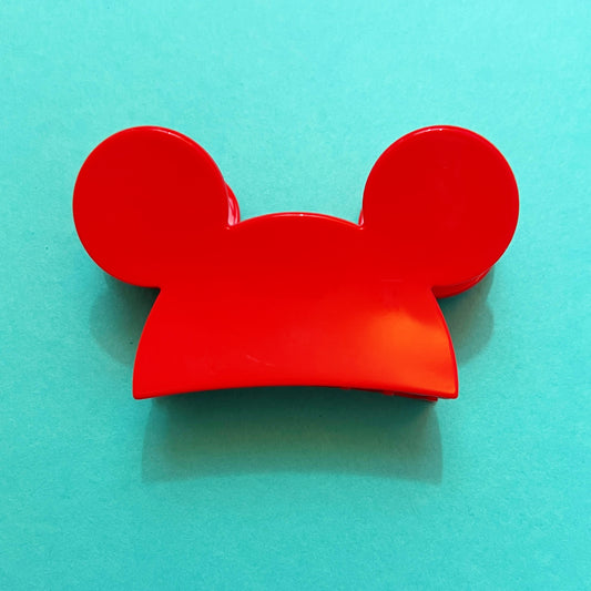 Red Mouse Claw Clip