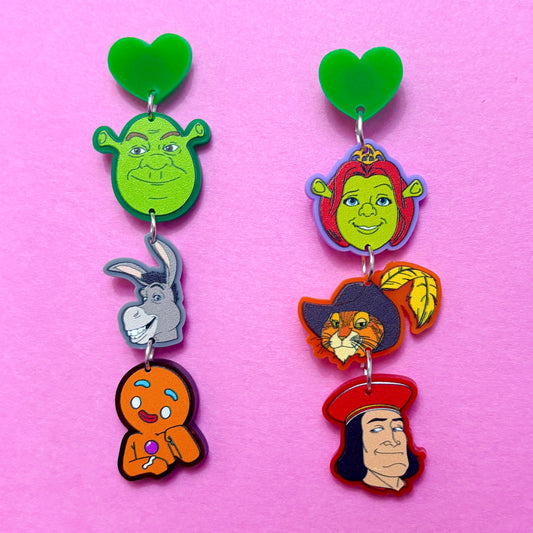 Ogre & Friends Tiered Drop Earrings