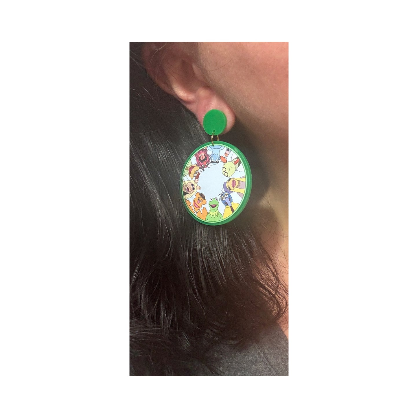 Puppet Pals Round Drop Earrings