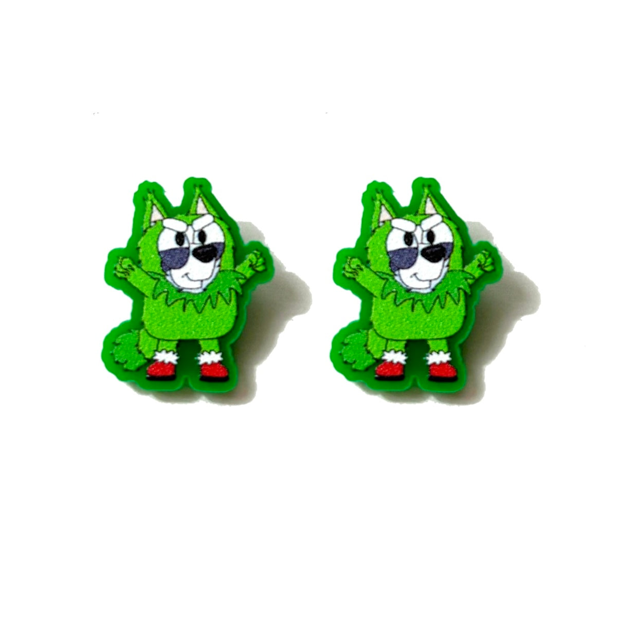 Grinchy Muffin Post Earrings