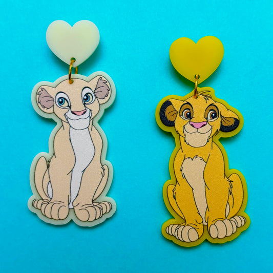 Lion Kids Couple Drop Earrings