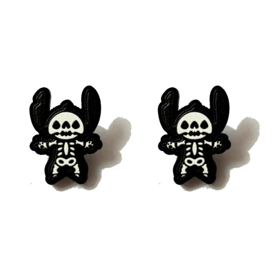 Skeleton Stitch Post Earrings