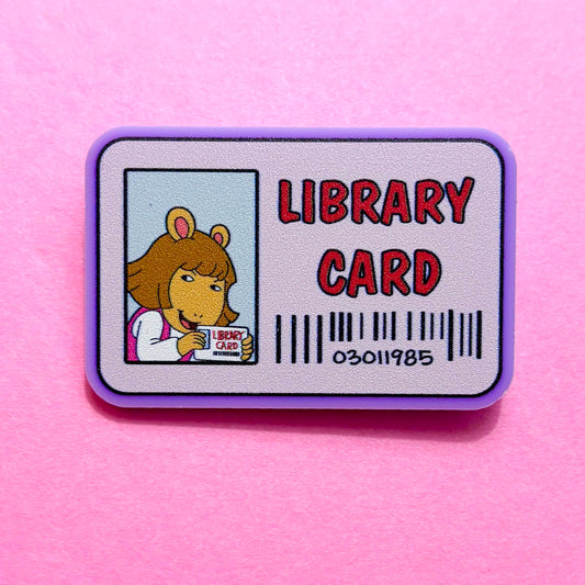 D.W. Library Card Pin