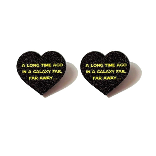 Galaxy Far Far Away Post Earrings