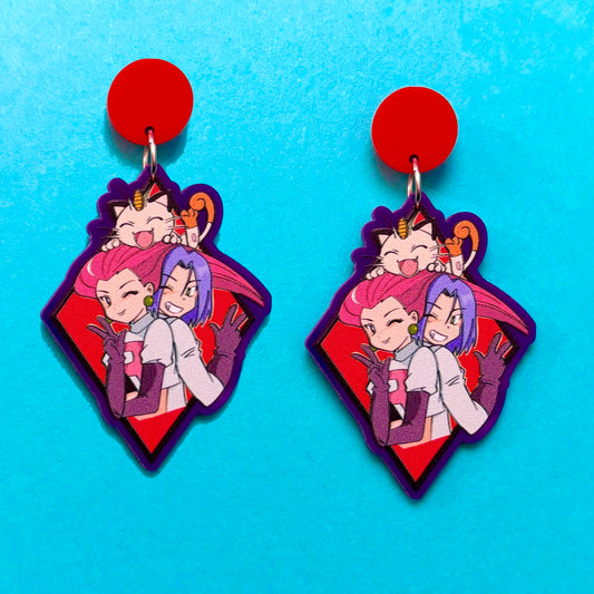 Team Rocket Drop Earrings