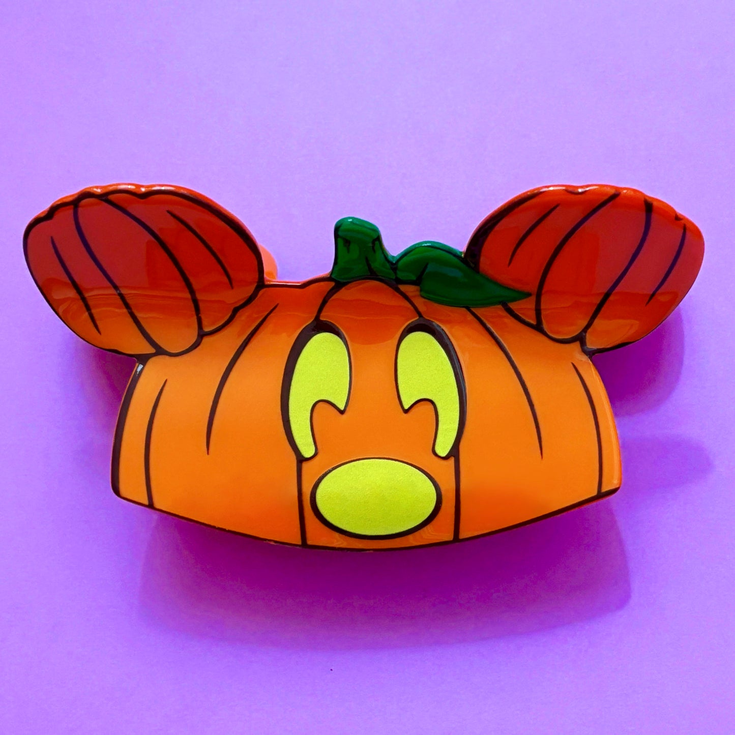 Mouse Jack-O-Lantern Pumpkin Claw Clip