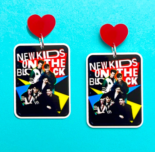 NKOTB Red Drop Earrings