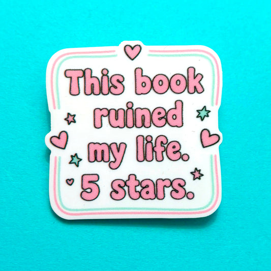 This Book Ruined My Life Pin