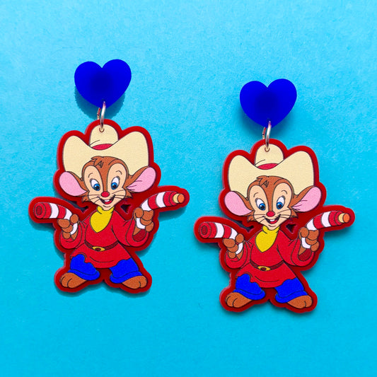 Cowboy Fievel Drop Earrings