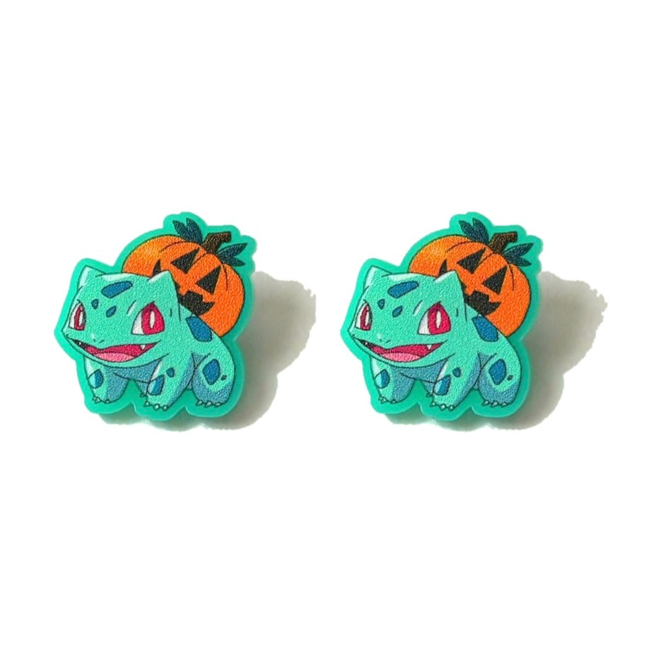Pumpkin Bulby Post Earrings