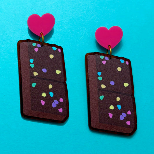 Cosmic Brownie Drop Earrings