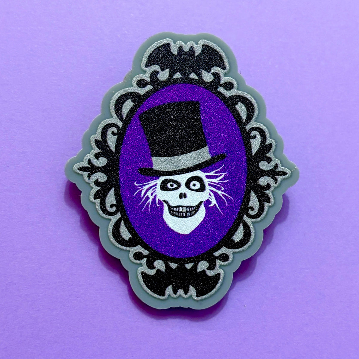 Hat Box Cameo Pin