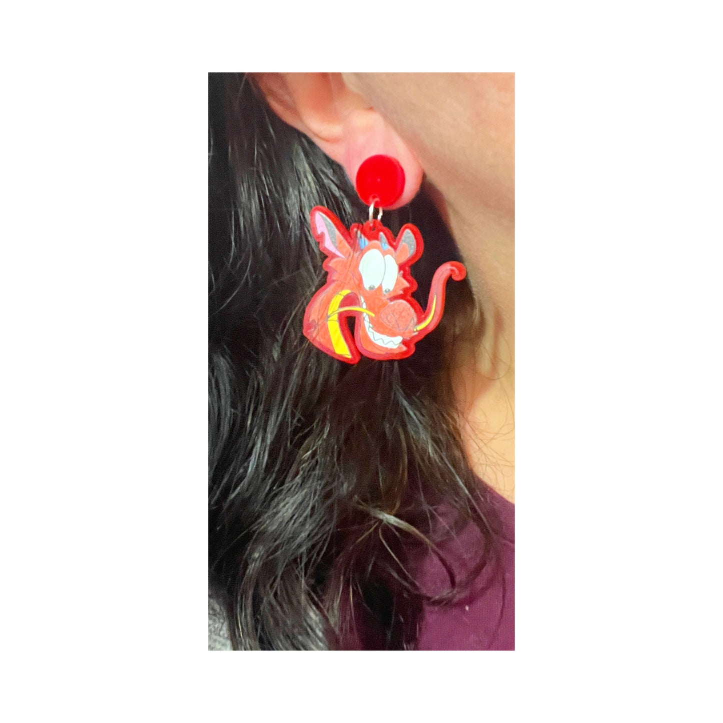 Mushu Drop Earrings