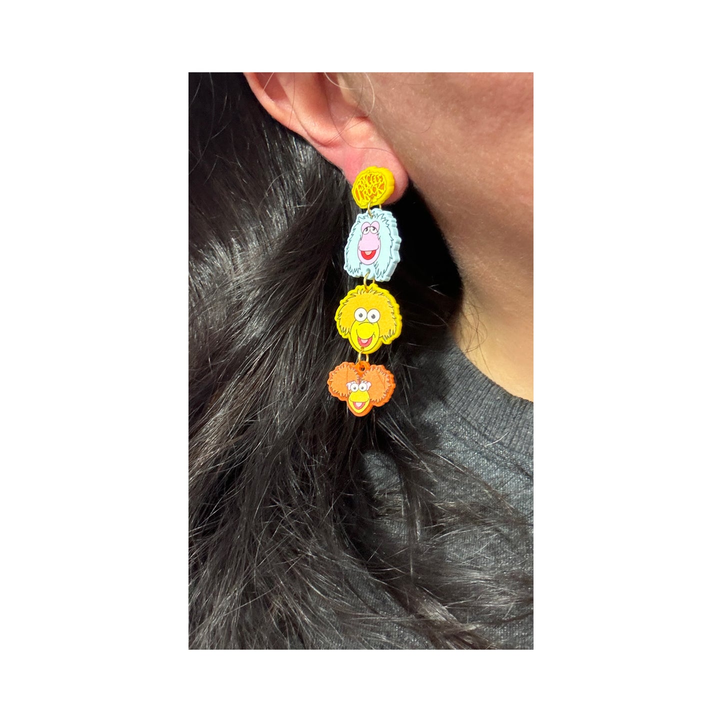 Fraggle Friends Drop Earrings