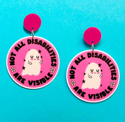 Not All Disabilities Are Visible Drop Earrings