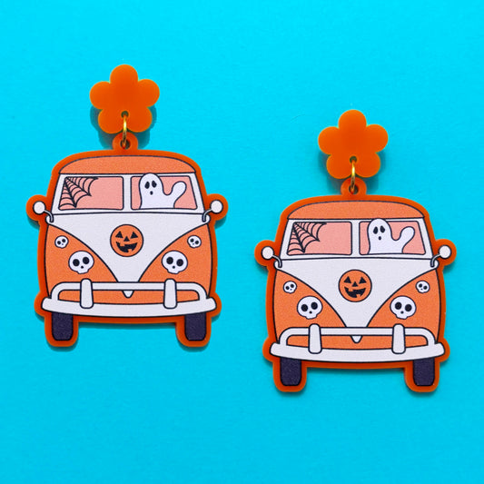 Spooky Van Drop Earrings