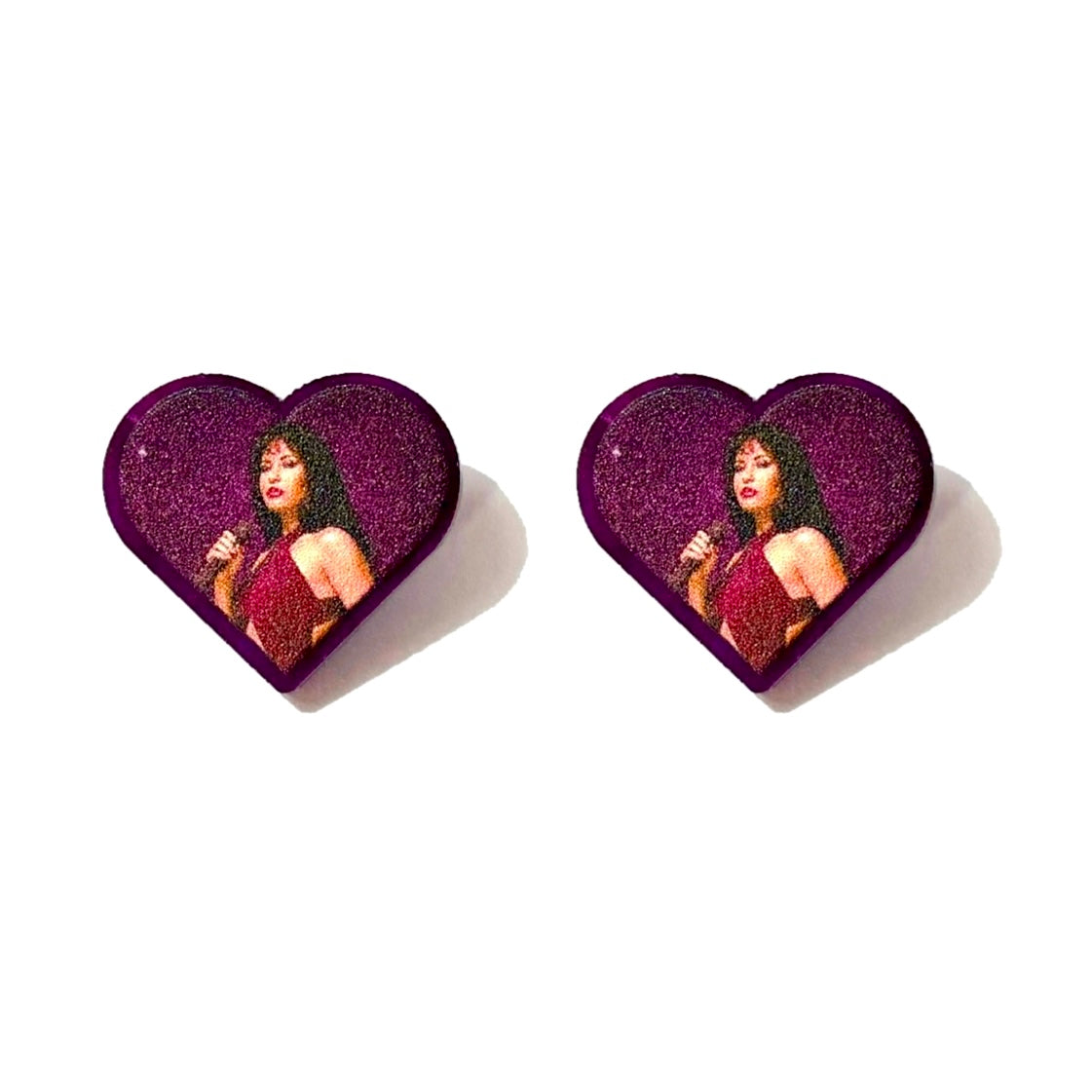 Selena Purple Post Earrings