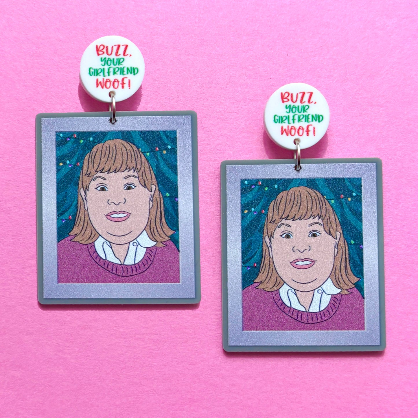 Buzz Your Girlfriend, Woof! Drop Earrings